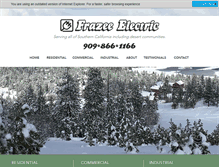 Tablet Screenshot of frazeeelectric.net